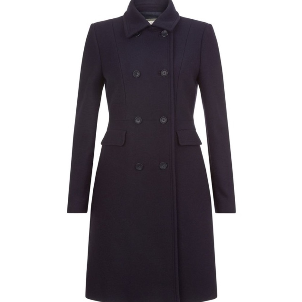 Hobbs Jasmine Coat, Navy, UK 8, NWOT